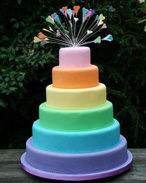 Rainbow Birthday Cake on Rainbow Cake Instead  Sweet And Delicious  And No Blindfolded
